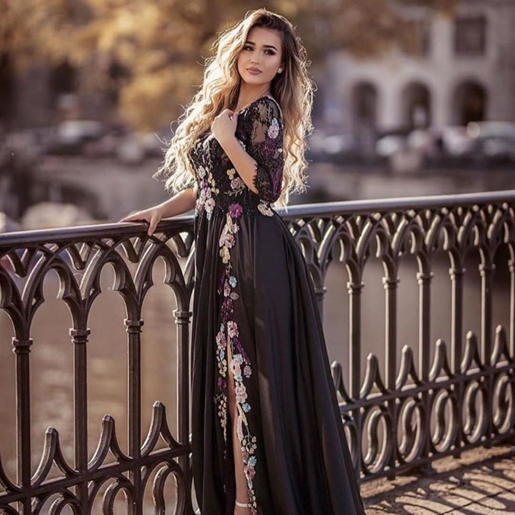 robe marocaine noire pour mariage